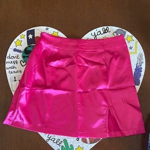 Hot pink shein mini skirt size 6